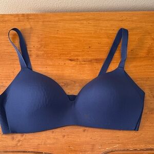 Knix 40B Navy Wireless Smooth T-Shirt Bra - Women Intimates